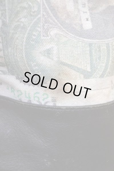 画像3: 【HIRO ヒロ】ドル札総柄×レザー切替バッグ (3)