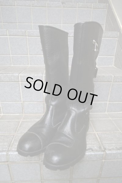 画像2: 【UNBILICAL アンビリカル】レザーバイクブーツ (2)