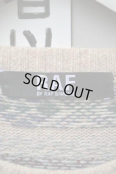 画像5: 【RAF BY RAF SIMONS ラフ バイ ラフシモンズ】パッチ装飾総柄ニット (5)