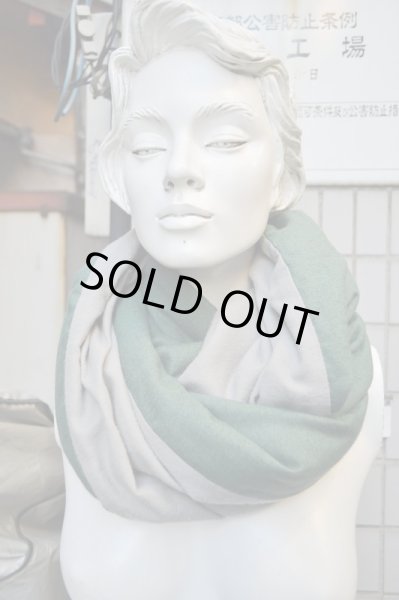 画像5: 【my beautiful landlet マイビューティフル ランドレット】グリーンウール地中綿入りスヌード (5)