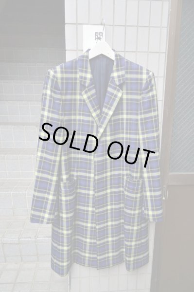 画像3: 【JOHNLAWRENCE SULLIVAN ジョンローレンスサリバン】タータンチェック柄ロングジャケット＋クロップドスラックス セットアップ (3)