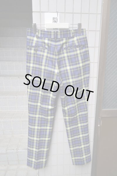 画像9: 【JOHNLAWRENCE SULLIVAN ジョンローレンスサリバン】タータンチェック柄ロングジャケット＋クロップドスラックス セットアップ (9)