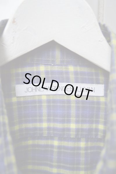 画像4: 【JOHNLAWRENCE SULLIVAN ジョンローレンスサリバン】タータンチェック柄長袖シャツ (4)