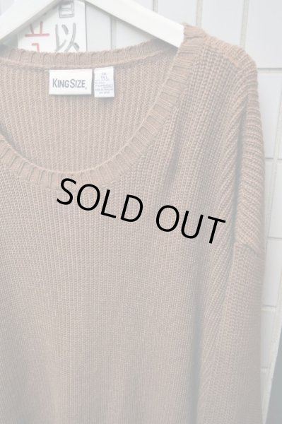 画像3: 【VINTAGE USED古着 KING SIZE】5XLオーバーサイズニット (3)