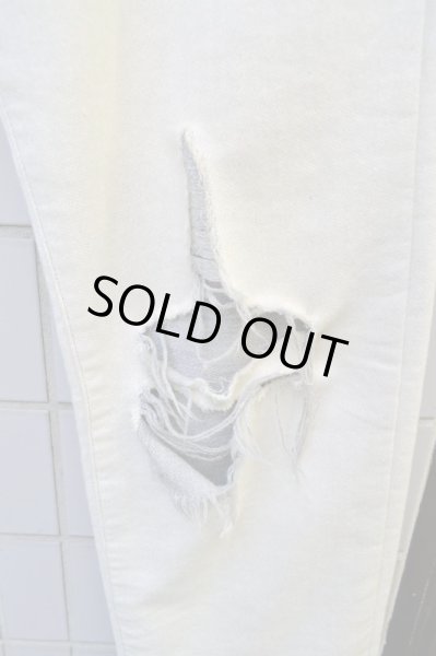 画像4: 【ETHOS エトス】クロス型ダメージ加工スウェットパンツ (4)