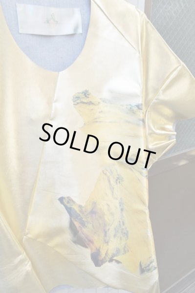 画像3: 【BALMUNG バルムング】ゴールドレザーオーバーサイズカットソー (3)