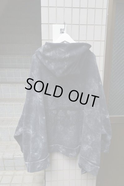 画像2: 【HIRO ヒロ】ケミカルバックプリントライダースパーカー (2)