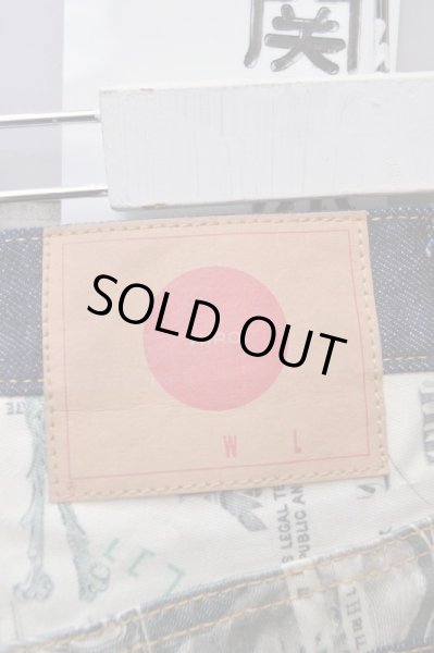 画像6: 【HIRO ヒロ】ドル札柄切替巻きデニムパンツ (6)