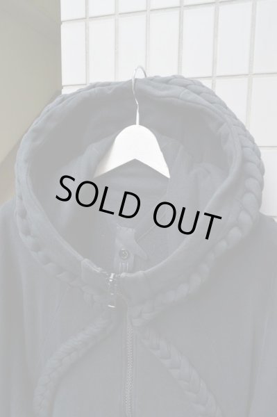 画像5: 【bernhard willhelm ベルンハルトウィルヘルム】黒縄パーカー (5)