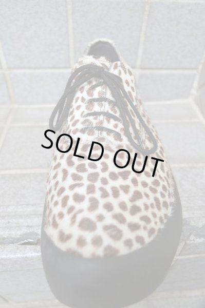 画像2: 【BELLY BUTTON ベリーボタン】ハラコレオパード柄厚底シューズ (2)