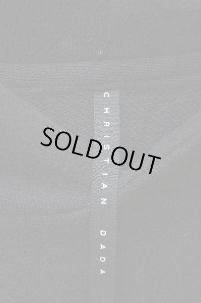 画像4: 【CHRISTIAN DADA クリスチャンダダ】スウェット×レザー切替プルオーバースウェットパーカー (4)