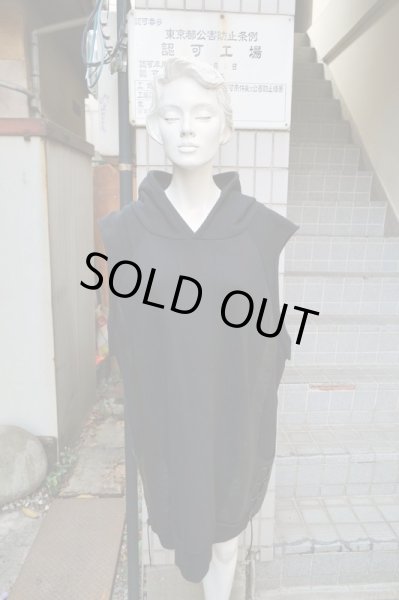 画像5: 【CHRISTIAN DADA クリスチャンダダ】スウェット×レザー切替プルオーバースウェットパーカー (5)