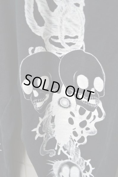 画像4: 【Daniel Palillo ダニエルパリッロ】黒プリントサルエルスウェットパンツ (4)