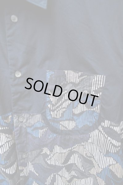 画像3: 【KENZO ケンゾー】切替デザイン半袖シャツ (3)