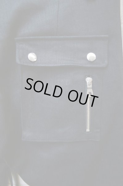 画像4: 【NOISE CRAFT ノイズクラフト】黒ポケット装飾デザインスキニーパンツ (4)