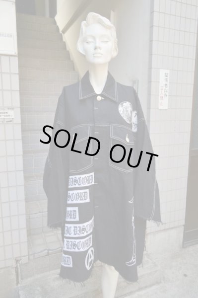 画像8: 【KIDILL キディル】17S/S今期物 Flare Denim Jacket Custom BLACK (8)