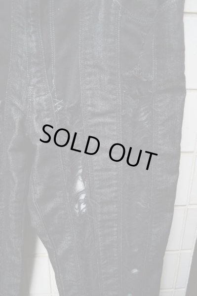 画像3: 【KSUBI スビ】黒ダメージデニムスキニーパンツ (3)