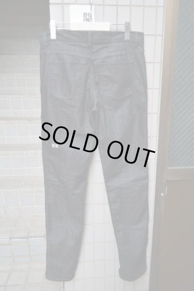 画像2: 【KSUBI スビ】黒ダメージデニムスキニーパンツ (2)