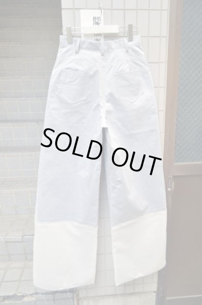 画像2: 【CHRISTIAN DADA クリスチャンダダ】シアー素材切替デザインワイドパンツ (2)