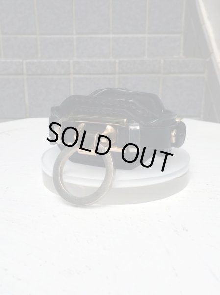 画像2: 【EXIST イグジスト】メタルリング装飾レザーブレスレット (2)