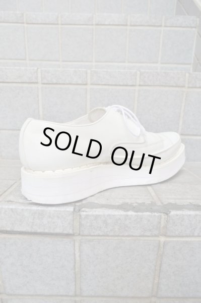 画像4: 【DRESSEDUNDRESSED×GEORGE COX ドレスドアンドレスド×ジョージコックス】白レザークリーパーシューズ (4)