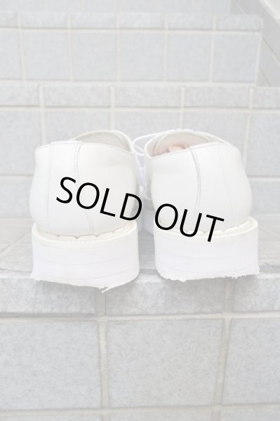 画像3: 【DRESSEDUNDRESSED×GEORGE COX ドレスドアンドレスド×ジョージコックス】白レザークリーパーシューズ (3)