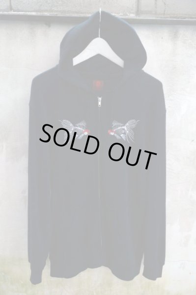 画像2: 【VIVE VAGINA ヴァイブヴァギーナ】ワンポイント刺繍スウェットパーカー (2)