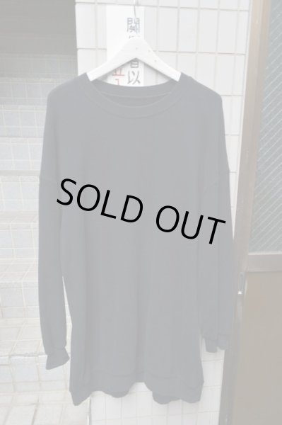 画像2: 【DRESSEDUNDRESSED ドレスドアンドレスド】黒ミニマルビッグスウェット (2)