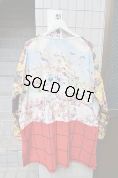 画像3: 【JUVENILE HALL ROLLCALL ジュベナイル ホール ロールコール】鳥葬柄チュニック＋サルエルショーツ セットアップ (3)