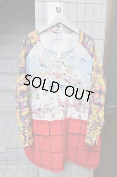 画像2: 【JUVENILE HALL ROLLCALL ジュベナイル ホール ロールコール】鳥葬柄チュニック＋サルエルショーツ セットアップ (2)