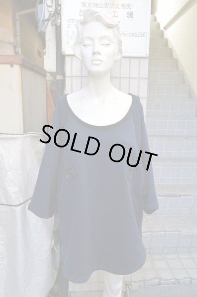 画像7: 【ー マイナス】家紋刺繍半袖ワイドスウェット (7)