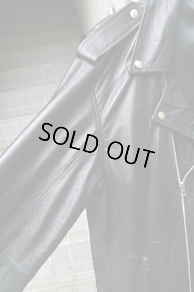 画像4: 【VINTAGE USED古着】5XLビッグレザーライダースジャケット (4)