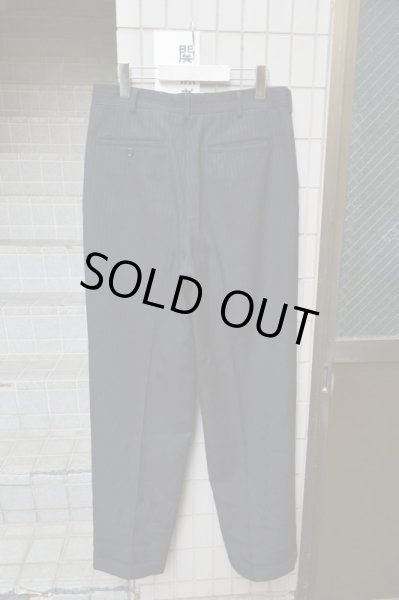 画像3: 【COMME des GARCONS HOMME DEUX コムデギャルソン オム ドゥ】ネイビーストライプ柄ワイドスラックス (3)