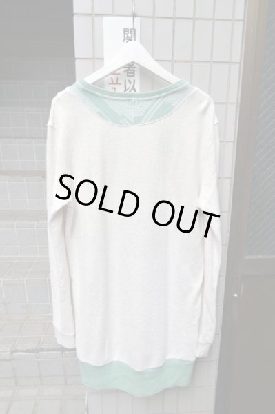 画像2: 【ハトラ hatra】ジャガード柄切替スウェット (2)