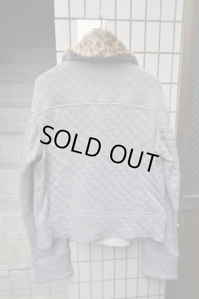 画像4: 【NOZOMI ISHIGURO tambourine ノゾミイシグロ タンバリン】ファー襟キルティングライダースジャケット (4)