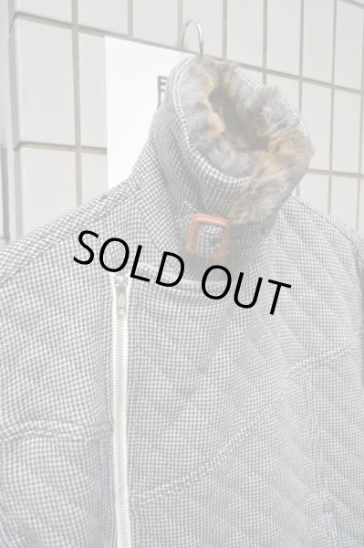 画像6: 【NOZOMI ISHIGURO tambourine ノゾミイシグロ タンバリン】ファー襟キルティングライダースジャケット (6)