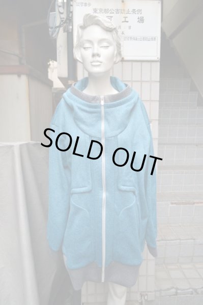 画像6: 【chloma クロマ】ブルーメディウムパーカー (6)