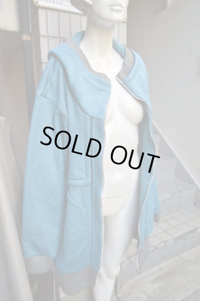 画像8: 【chloma クロマ】ブルーメディウムパーカー (8)