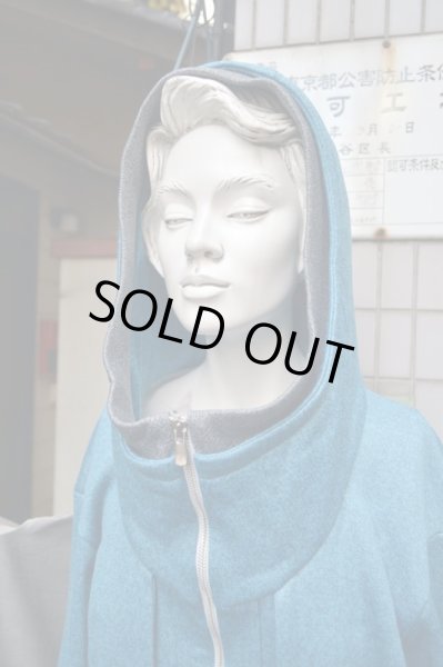 画像7: 【chloma クロマ】ブルーメディウムパーカー (7)