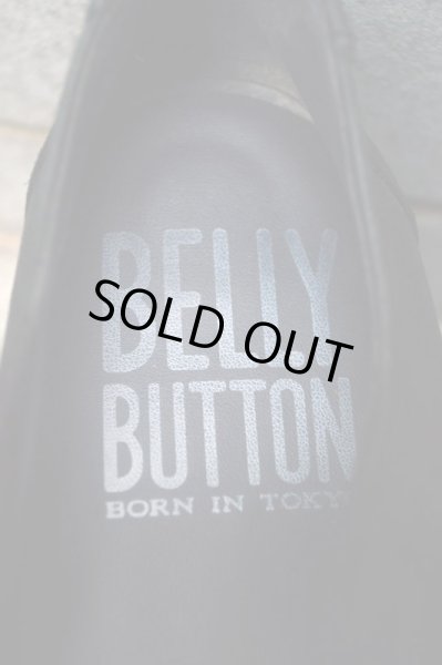 画像6: 【BELLY BUTTON ベリーボタン】黒ヌバックレザー厚底バレリーナシューズ (6)