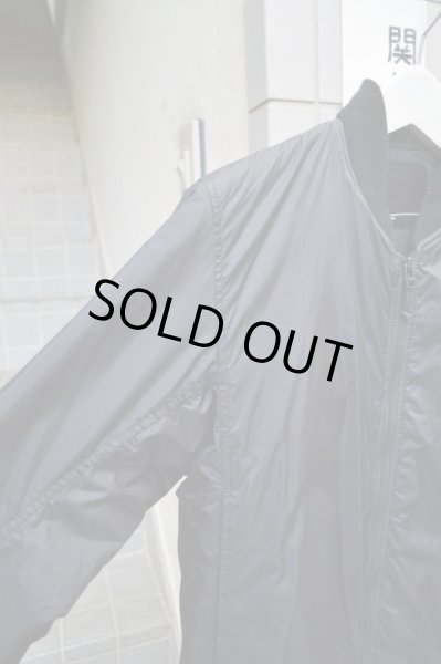 画像3: 【LAD MUSICIAN ラッドミュージシャン】黒ミニマルMA-1ジャケット (3)