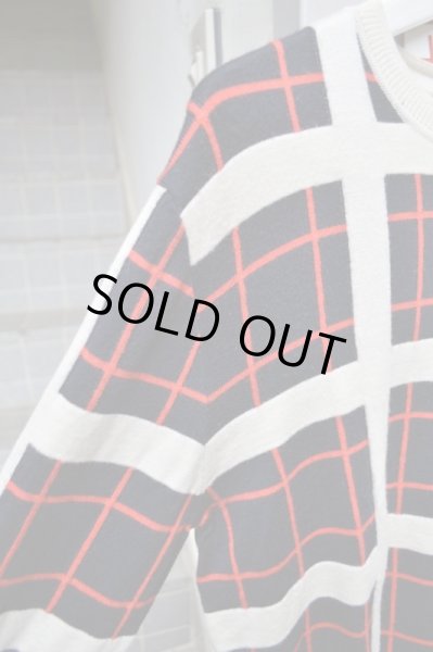 画像3: 【KENZO PARIS ケンゾー】チェック柄切替デザインニット (3)