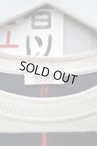 画像4: 【KENZO PARIS ケンゾー】チェック柄切替デザインニット (4)