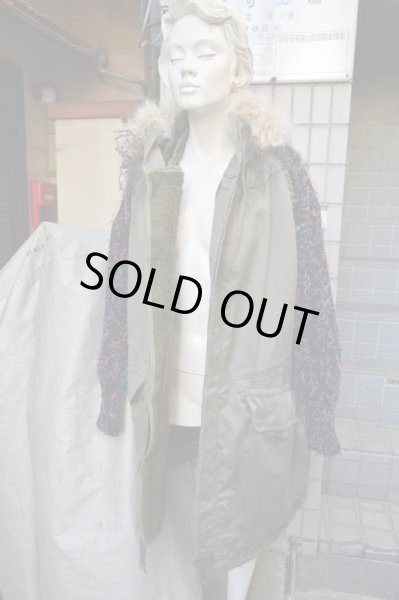 画像8: 【Yan na Maury ヤンナモーリー】リメイクデザインモッズコート (8)