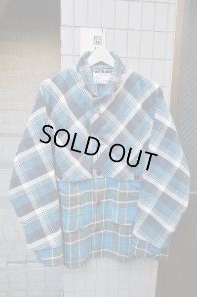 画像3: 【JUVENILE HALL ROLLCALL ジュベナイル ホール ロールコール】ヘビーネルチェック柄切替オーバーサイズジャケット (3)