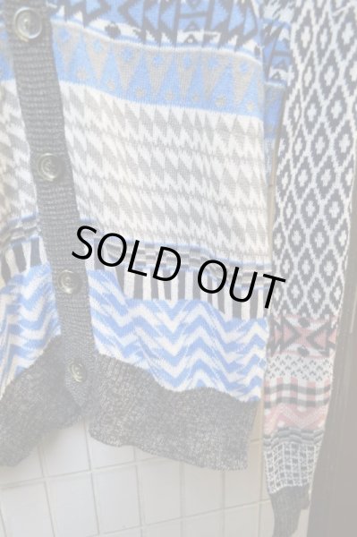 画像4: 【ANREALAGE アンリアレイジ】クレイジーパターンニットカーディガン (4)