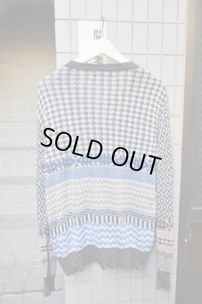 画像2: 【ANREALAGE アンリアレイジ】クレイジーパターンニットカーディガン (2)