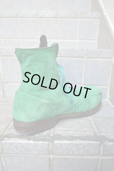 画像5: 【HIRO×OLD CURIOSITY SHOP ヒロ×オールドキュリオシティショップ】グリーンスウェードレザーブーツ (5)