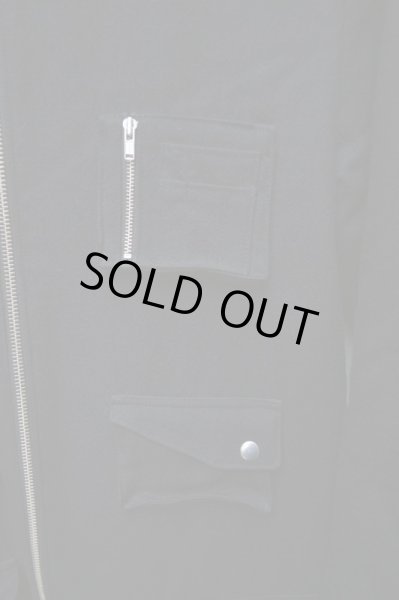 画像3: 【DRESSEDUNDRESSED ドレスドアンドレスド】黒デザインMA-1コート (3)