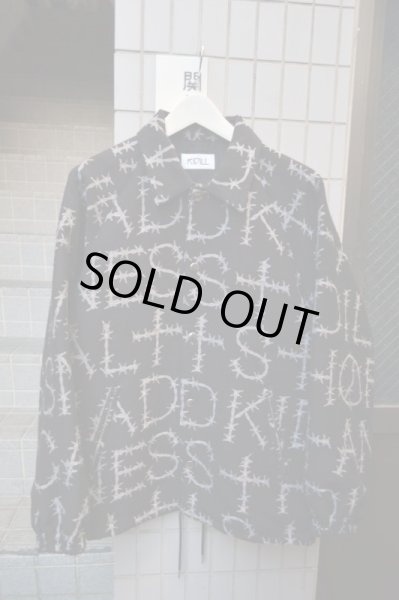 画像2: 【KIDILL キディル】有刺鉄線柄コーチジャケット (2)